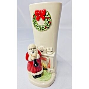 Vintage Otagiri Santa Claus Vase, Gibson Greeting Cards, Excellent Condition